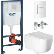 Комплект инсталляции GROHE Rapid SL 38772SH0 с унитазом Aquatek ЛУГАНО AQ2002-00 и сиденьем с микролифтом (NW0323)