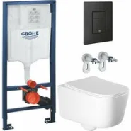 Комплект инсталляции GROHE Solido 38811KF0 с унитазом Aquatek ЛУГАНО AQ2002-00 и сиденьем с микролифтом (NW0324)