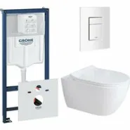 Комплект инсталляции GROHE Rapid SL 38772SH0 с унитазом Aquatek ПОЛАРИС AQ0700-01 и сиденьем с микролифтом (NW0335)