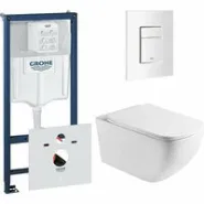 Комплект инсталляции GROHE Rapid SL 38772SH0 с унитазом Aquatek МЕДЕЯ AQ1537T-00 и сиденьем с микролифтом (NW0347)