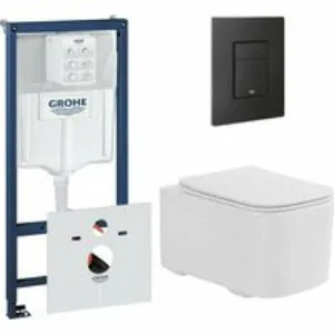 Комплект инсталляции GROHE Solido 38811KF0 с унитазом Aquatek КВАДРО AQ1515T-00 и сиденьем с микролифтом (NW0340) Комплект инсталляции GROHE Solido 38811KF0 с унитазом Aquatek КВАДРО AQ1515T-00 и сиденьем с микролифтом (NW0340)