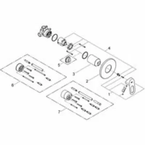 Набор для гигиенического душа скрытого монтажа GROHE BauLoop, хром (NH0005) Набор для гигиенического душа скрытого монтажа GROHE BauLoop, хром (NH0005)