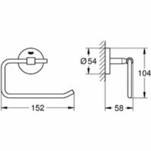 Набор аксессуаров GROHE BauCosmopolitan, хром (NA0008) Набор аксессуаров GROHE BauCosmopolitan, хром (NA0008)