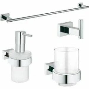 Набор аксессуаров GROHE Essentials Cube, хром (NA0014) Набор аксессуаров GROHE Essentials Cube, хром (NA0014)