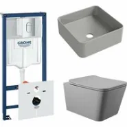 Комплект инсталляции GROHE Rapid SL NW0145/S с унитазом Aqueduto MACIO MAC0130 и раковиной Aqueduto ESPIRAL ESP0330 (NW0365)