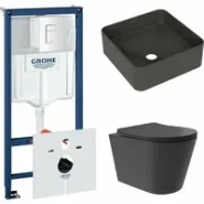 Комплект инсталляции GROHE Rapid SL 38772SH0 с унитазом Aqueduto CONE Plus CONT0240 и раковиной Aqueduto ESPIRAL ESP0340 (NW0376)