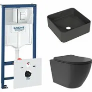 Комплект инсталляции GROHE Rapid SL 38775001 с унитазом Aqueduto OVO Plus OVOT0240 и раковиной Aqueduto ESPIRAL ESP0340 (NW0378)