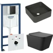 Комплект инсталляции GROHE Solido 38811KF0 с унитазом Aqueduto MACIO MAC0140 и раковиной Aqueduto ESPIRAL ESP0340 (NW0387)
