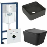 Комплект инсталляции GROHE Rapid SL 38772SH0 с унитазом Aqueduto MACIO MAC0140 и раковиной Aqueduto ESPIRAL ESP0340 (NW0388)