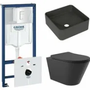 Комплект инсталляции GROHE Rapid SL 38772SH0 с унитазом Aqueduto CONE CON0140 и раковиной Aqueduto ESPIRAL ESP0340 (NW0392)
