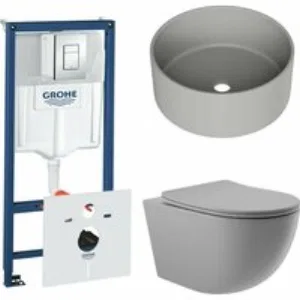 Комплект инсталляции GROHE Rapid SL 38775001 с унитазом Aqueduto OVO OVO0130 и раковиной Aqueduto ESPIRAL D400 ESP0130 (NW0398) Комплект инсталляции GROHE Rapid SL 38775001 с унитазом Aqueduto OVO OVO0130 и раковиной Aqueduto ESPIRAL D400 ESP0130 (NW0398)