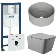 Комплект инсталляции GROHE Rapid SL NW0145/S с унитазом Aqueduto MACIO MAC0130 и раковиной Aqueduto ESPIRAL D400 ESP0130 (NW0405)