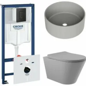 Комплект инсталляции GROHE Solido 38811KF0 с унитазом Aqueduto CONE CON0130 и раковиной Aqueduto ESPIRAL D400 ESP0130 (NW0407) Комплект инсталляции GROHE Solido 38811KF0 с унитазом Aqueduto CONE CON0130 и раковиной Aqueduto ESPIRAL D400 ESP0130 (NW0407)