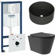 Комплект инсталляции GROHE Rapid SL 38772SH0 с унитазом Aqueduto CONE Plus CONT0240 и раковиной Aqueduto ESPIRAL D400 ESP0140 (NW0416)