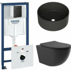 Комплект инсталляции GROHE Solido 38811KF0 с унитазом Aqueduto OVO OVO0140 и раковиной Aqueduto ESPIRAL D400 ESP0140 (NW0423) Комплект инсталляции GROHE Solido 38811KF0 с унитазом Aqueduto OVO OVO0140 и раковиной Aqueduto ESPIRAL D400 ESP0140 (NW0423)