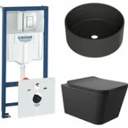 Комплект инсталляции GROHE Rapid SL 38775001 с унитазом Aqueduto MACIO MAC0140 и раковиной Aqueduto ESPIRAL D400 ESP0140 (NW0426)