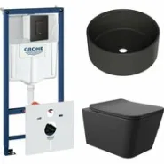 Комплект инсталляции GROHE Solido 38811KF0 с унитазом Aqueduto MACIO MAC0140 и раковиной Aqueduto ESPIRAL D400 ESP0140 (NW0427)