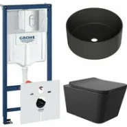 Комплект инсталляции GROHE Rapid SL NW0145/S с унитазом Aqueduto MACIO MAC0140 и раковиной Aqueduto ESPIRAL D400 ESP0140 (NW0429)