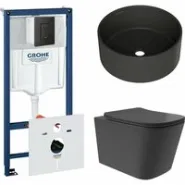 Комплект инсталляции GROHE Solido 38811KF0 с унитазом Aqueduto MACIO Plus MACТ0240 и раковиной Aqueduto ESPIRAL D400 ESP0140 (NW0435)