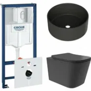 Комплект инсталляции GROHE Rapid SL NW0145/S с унитазом Aqueduto MACIO Plus MACT0240 и раковиной Aqueduto ESPIRAL D400 ESP0140 (NW0437)