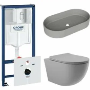 Комплект инсталляции GROHE Rapid SL NW0145/S с унитазом Aqueduto OVO OVO0130 и раковиной Aqueduto ESPIRAL ESP0230 (NW0441) Комплект инсталляции GROHE Rapid SL NW0145/S с унитазом Aqueduto OVO OVO0130 и раковиной Aqueduto ESPIRAL ESP0230 (NW0441)