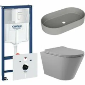 Комплект инсталляции GROHE Rapid SL 38772SH0 с унитазом Aqueduto CONE CON0130 и раковиной Aqueduto ESPIRAL ESP0230 (NW0448) Комплект инсталляции GROHE Rapid SL 38772SH0 с унитазом Aqueduto CONE CON0130 и раковиной Aqueduto ESPIRAL ESP0230 (NW0448)