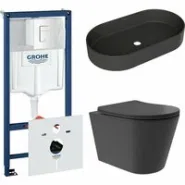 Комплект инсталляции GROHE Rapid SL 38772SH0 с унитазом Aqueduto CONE Plus CONT0240 и раковиной Aqueduto ESPIRAL ESP0240 (NW0456)