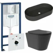 Комплект инсталляции GROHE Rapid SL NW0145/S с унитазом Aqueduto CONE Plus CONT0240 и раковиной Aqueduto ESPIRAL ESP0240 (NW0457)
