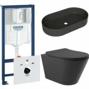 Комплект инсталляции GROHE Rapid SL NW0145/S с унитазом Aqueduto CONE CON0140 и раковиной Aqueduto ESPIRAL ESP0240 (NW0473)