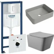Комплект инсталляции GROHE Rapid SL 38772SH0 с унитазом Aqueduto MACIO MAC0130 и раковиной Aqueduto ESPIRAL ESP0430 (NW0484)
