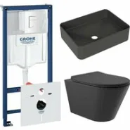 Комплект инсталляции GROHE Rapid SL 38772SH0 с унитазом Aqueduto CONE CON0140 и раковиной Aqueduto ESPIRAL ESP0440 (NW0512)