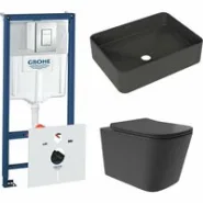 Комплект инсталляции GROHE Rapid SL 38775001 с унитазом Aqueduto MACIO Plus MACТ0240 и раковиной Aqueduto ESPIRAL ESP0440 (NW0514)