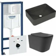 Комплект инсталляции GROHE Rapid SL 38772SH0 с унитазом Aqueduto MACIO Plus MACТ0240 и раковиной Aqueduto ESPIRAL ESP0440 (NW0516)
