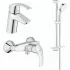Готовый комплект для ванной комнаты GROHE Eurosmart, хром (NB0078) Готовый комплект для ванной комнаты GROHE Eurosmart, хром (NB0078)