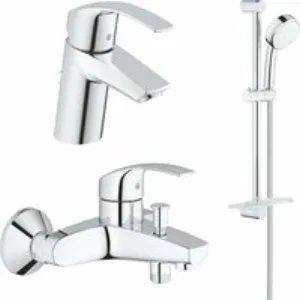 Готовый комплект для ванной комнаты GROHE Eurosmart, хром (NB0079) Готовый комплект для ванной комнаты GROHE Eurosmart, хром (NB0079)