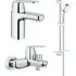 Готовый комплект для ванной комнаты GROHE Eurosmart Cosmopolitan, хром (NB0080) Готовый комплект для ванной комнаты GROHE Eurosmart Cosmopolitan, хром (NB0080)