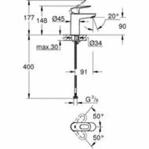 Готовый комплект для ванной комнаты GROHE BauLoop, хром (NB0081) Готовый комплект для ванной комнаты GROHE BauLoop, хром (NB0081)