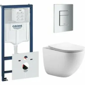 Комплект инсталляции GROHE 38775001 с унитазом Aquatek ГЕЛИОС и сиденьем с микролифтом (NW0523) Комплект инсталляции GROHE 38775001 с унитазом Aquatek ГЕЛИОС и сиденьем с микролифтом (NW0523)