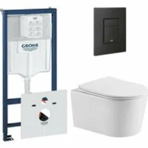 Комплект инсталляции GROHE 38811KF0 с унитазом Aquatek ОБЕРОН и сиденьем с микролифтом (NW0524) Комплект инсталляции GROHE 38811KF0 с унитазом Aquatek ОБЕРОН и сиденьем с микролифтом (NW0524)