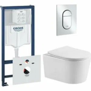 Комплект инсталляции GROHE NW0145/S с унитазом Aquatek ОБЕРОН и сиденьем с микролифтом (NW0534) Комплект инсталляции GROHE NW0145/S с унитазом Aquatek ОБЕРОН и сиденьем с микролифтом (NW0534)