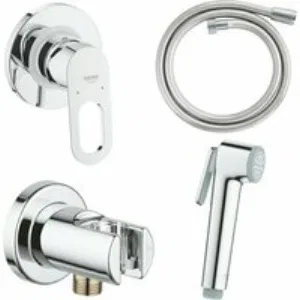 Набор для гигиенического душа GROHE BauLoop скрытого монтажа, хром (129189) Набор для гигиенического душа GROHE BauLoop скрытого монтажа, хром (129189)
