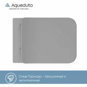 Унитаз подвесной Aqueduto MACIO 520*370 безободковый, сиденье с микролифтом, серый матовый (MACT2130) Унитаз подвесной Aqueduto MACIO 520*370 безободковый, сиденье с микролифтом, серый матовый (MACT2130)