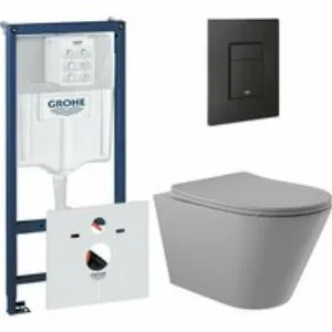 Комплект инсталляции GROHE Solido 38811KF0 с унитазом Aqueduto CONE CONT2130 и сиденьем с микролифтом (NW0545) Комплект инсталляции GROHE Solido 38811KF0 с унитазом Aqueduto CONE CONT2130 и сиденьем с микролифтом (NW0545)