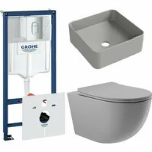 Комплект инсталляции GROHE Rapid SL NW0145/S с унитазом Aqueduto OVO OVOT2130 и раковиной Aqueduto ESPIRAL ESP0330 (NW0583) Комплект инсталляции GROHE Rapid SL NW0145/S с унитазом Aqueduto OVO OVOT2130 и раковиной Aqueduto ESPIRAL ESP0330 (NW0583)