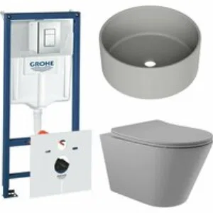 Комплект инсталляции GROHE Rapid SL 38775001 с унитазом Aqueduto CONE CONT2130 и раковиной Aqueduto ESPIRAL D400 ESP0130 (NW0587) Комплект инсталляции GROHE Rapid SL 38775001 с унитазом Aqueduto CONE CONT2130 и раковиной Aqueduto ESPIRAL D400 ESP0130 (NW0587)