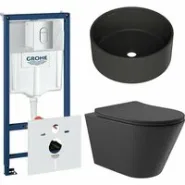 Комплект инсталляции GROHE Rapid SL NW0145/S с унитазом Aqueduto CONE CONT2140 и раковиной Aqueduto ESPIRAL D400 ESP0140 (NW0608)