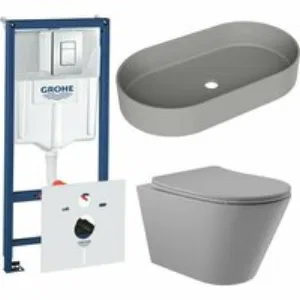 Комплект инсталляции GROHE Rapid SL 38775001 с унитазом Aqueduto CONE CONT2130 и раковиной Aqueduto ESPIRAL ESP0230 (NW0611) Комплект инсталляции GROHE Rapid SL 38775001 с унитазом Aqueduto CONE CONT2130 и раковиной Aqueduto ESPIRAL ESP0230 (NW0611)