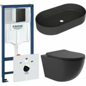 Комплект инсталляции GROHE Solido 38811KF0 с унитазом Aqueduto OVO OVOT2140 и раковиной Aqueduto ESPIRAL ESP0240 (NW0622) Комплект инсталляции GROHE Solido 38811KF0 с унитазом Aqueduto OVO OVOT2140 и раковиной Aqueduto ESPIRAL ESP0240 (NW0622)