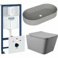 Комплект инсталляции GROHE Rapid SL 38772SH0 с унитазом Aqueduto MACIO MACT2130 и раковиной Aqueduto ESPIRAL ESP0230 (NW0624)