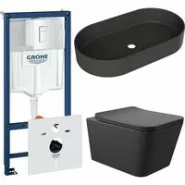 Комплект инсталляции GROHE Rapid SL 38772SH0 с унитазом Aqueduto MACIO MACT2140 и раковиной Aqueduto ESPIRAL ESP0240 (NW0627)